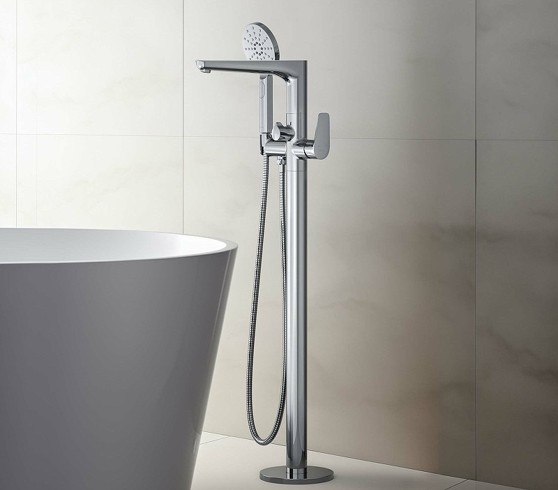 Смеситель для ванны Aquatek Бетта AQ1145CR Хром латунь на пол