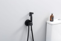 Гигиенический душ со смесителем Splenka S221.52.06 Черный матовый нержавеющая сталь встраиваемый