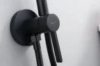 Гигиенический душ со смесителем Splenka S221.52.06 Черный матовый нержавеющая сталь встраиваемый