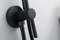 Гигиенический душ со смесителем Splenka S221.52.06 Черный матовый нержавеющая сталь встраиваемый