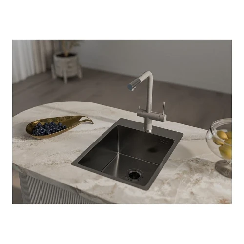 Кухонная мойка Rivelato Rinox 38 3850 PVD black цвет Черный