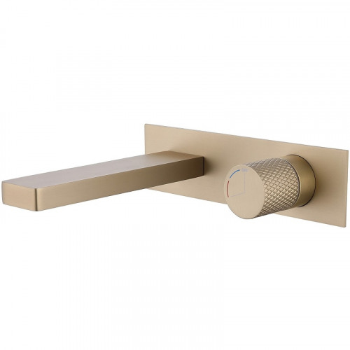 Смеситель для раковины Abber Rund AF8712G Золото матовое латунь встраиваемый