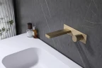 Смеситель для раковины Abber Rund AF8712G Золото матовое латунь встраиваемый