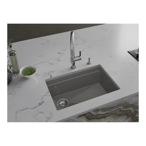 Кухонная мойка Rivelato Lino 65 LN-654-L grigio metallizz цвет Серый металлик