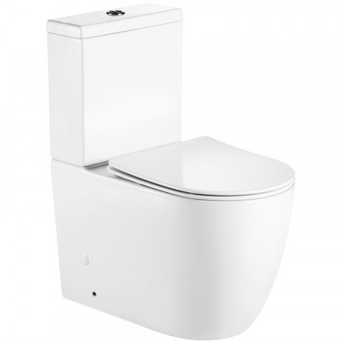 Унитаз компакт Royce Pro RCT-130516WH с бачком и сиденьем Микролифт фаянс напольный