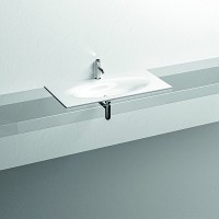 Раковина Kerasan Shape 102 547001*1 Белая глянцевая фаянс полувстраиваемая