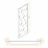 Душевая стенка RGW Z-050-5 90 352205509-11 профиль Хром стекло прозрачное