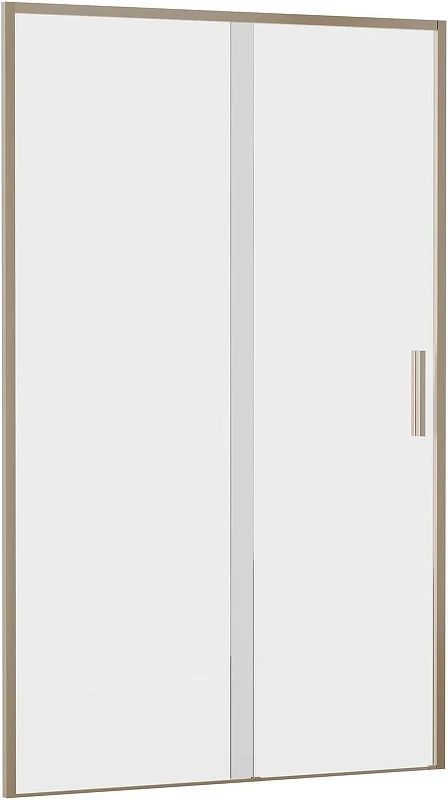 Душевая дверь Aquanet Pleasure Evo AE65-N120-GBT 120 352425 профиль Золото-никель браш стекло прозрачное
