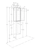 Подвесной шкаф Aquaton Марти 35 1A270203MY010 Белый глянцевый Дуб эндгрейн МДФ / ЛДСП