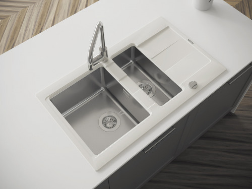 Кухонная мойка Florentina Комби-860К 21.410.D0860.202 Шампань комбинированные встраиваемый