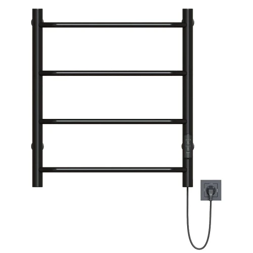 Электрический полотенцесушитель Mixline Mira 60х50 556344 цвет Черный матовый