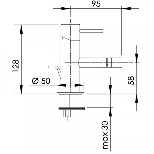 Смеситель для биде Remer X-Style X20BG Золото брашированное