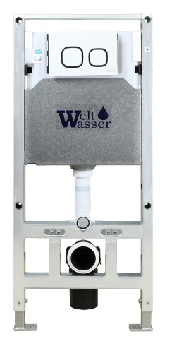 Инсталляция WeltWasser WW Amberg 506 ST 10000005989 для унитаза без клавиши смыва нержавеющая сталь