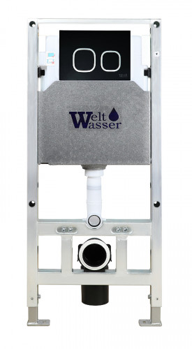 Инсталляция WeltWasser WW Amberg 506 ST 10000005989 для унитаза без клавиши смыва нержавеющая сталь