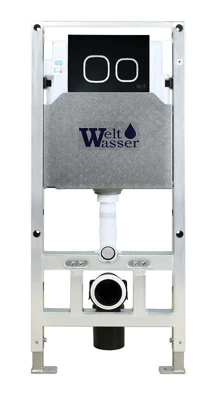 Инсталляция WeltWasser WW Amberg 506 ST 10000005989 для унитаза без клавиши смыва нержавеющая сталь