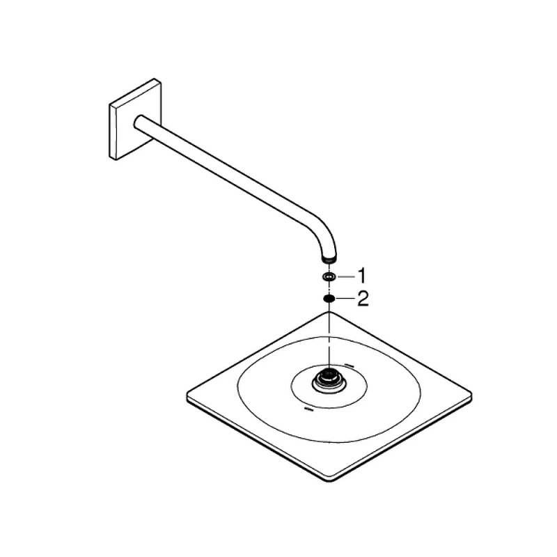 Верхний душ Grohe Rainshower 310 Mono 26563000 Хром латунь на стену