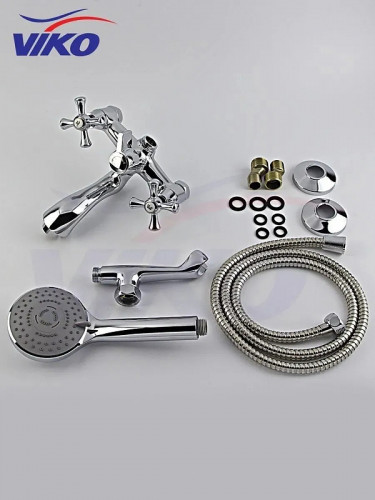 Смеситель для ванны Viko V-1512 универсальный Хром латунь на стену