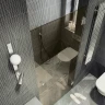 Душевая дверь Maybah Glass MGD-525-4 905x1950 на петлях Хром глянцевый стекло бронзовое