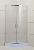 Душевой уголок BelBagno Uno 80х80 UNO-195-R-2-80-P-Cr профиль Хром стекло рифленое