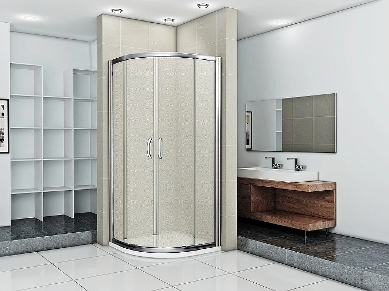 Душевой уголок Good Door Infinity R-80-G-CH 80x80 профиль Хром стекло Грейп