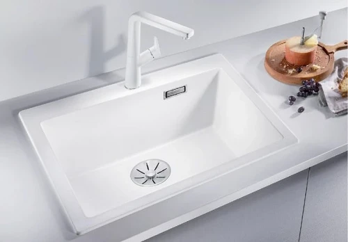 Кухонная мойка Blanco Pleon 6 521686 Серый беж искусственный камень (литьевой мрамор) встраиваемый