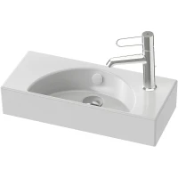 Раковина Jacob Delafon Odeon Rive Gauche 50 R EGO112-56-00 Белая фаянс подвесная, полувстраиваемая