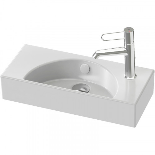 Раковина Jacob Delafon Odeon Rive Gauche 50 R EGO112-56-00 Белая фаянс подвесная, полувстраиваемая