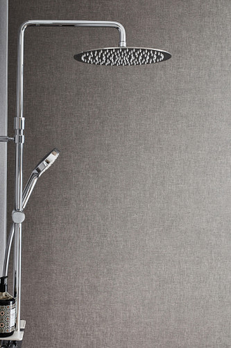 Душевая система Jacob Delafon Metro E26588-CP с термостатом Хром латунь на стену