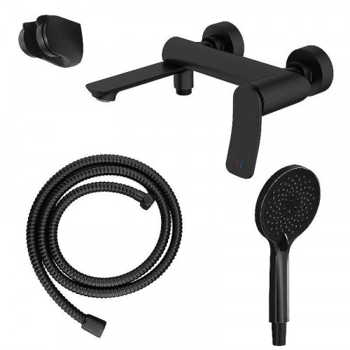 Смеситель для ванны Azario Escaro AZ-K3074B цвет Черный матовый