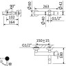 Смеситель для ванны Cezares Leaf LEAF-VD-L-01 Хром