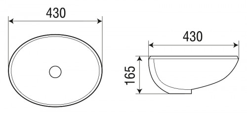 Раковина WeltWasser Deilbach 6028 43 10000004602 Белый глянец