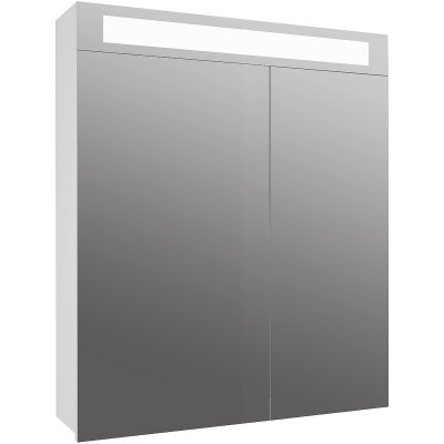 Зеркальный шкаф Dreja Eco Uni 70 99.9002 Белый МДФ / ЛДСП, стекло
