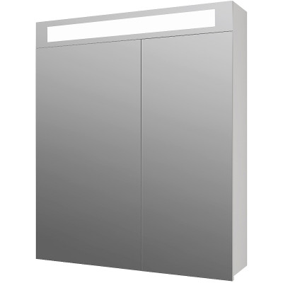 Зеркальный шкаф Dreja Eco Uni 70 99.9002 Белый МДФ / ЛДСП, стекло