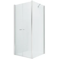 Душевой уголок New Trendy New Soleo Chrome 80х70 D-0144A/D-0090B профиль Хром стекло прозрачное