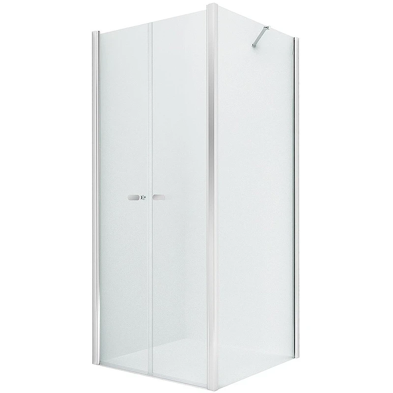 Душевой уголок New Trendy New Soleo Chrome 80х70 D-0144A/D-0090B профиль Хром стекло прозрачное