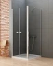 Душевой уголок New Trendy New Soleo Chrome 80х70 D-0144A/D-0090B профиль Хром стекло прозрачное