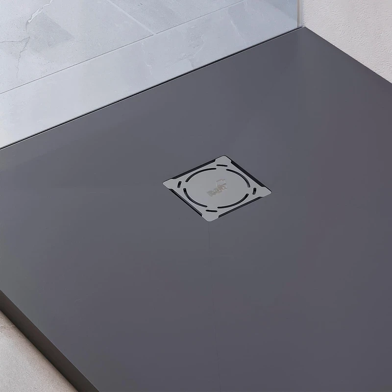 Душевой поддон из искусственного камня RGW Stone Tray (Стоун Трей) ST-G 90х90 16152099-002 цвет Графит