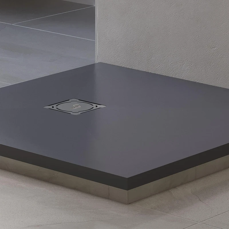 Душевой поддон из искусственного камня RGW Stone Tray (Стоун Трей) ST-G 90х90 16152099-002 цвет Графит