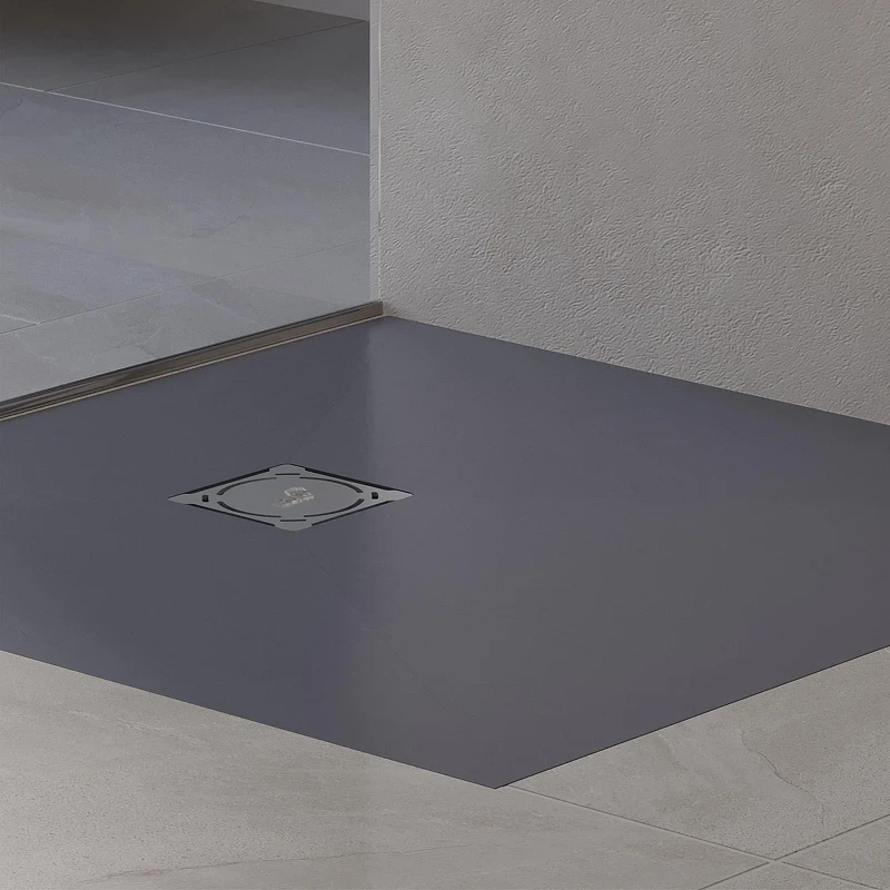 Душевой поддон из искусственного камня RGW Stone Tray (Стоун Трей) ST-G 90х90 16152099-002 цвет Графит