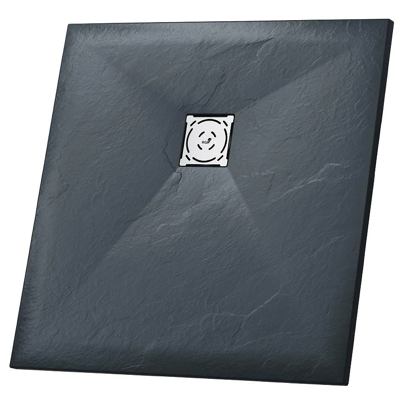 Душевой поддон из искусственного камня RGW Stone Tray (Стоун Трей) ST-G 90х90 16152099-002 цвет Графит