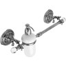 Полотенцедержатель c дозатором для жидкого мыла Art&Max Barocco Crystal AM-2057D-Cr-C Хром