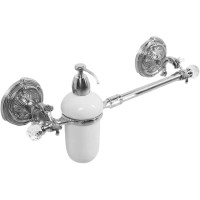 Полотенцедержатель c дозатором для жидкого мыла Art&amp;Max Barocco Crystal AM-2057D-Cr-C Хром