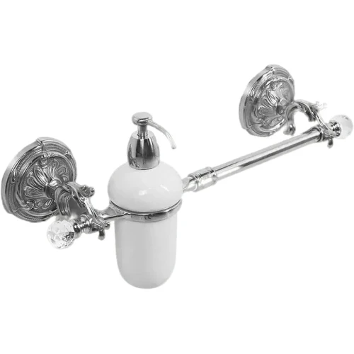 Полотенцедержатель c дозатором для жидкого мыла Art&amp;Max Barocco Crystal AM-2057D-Cr-C Хром
