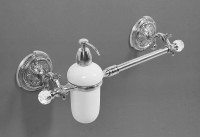 Полотенцедержатель c дозатором для жидкого мыла Art&amp;Max Barocco Crystal AM-2057D-Cr-C Хром