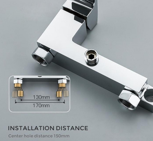 Гигиенический душ со смесителем Gappo G07 G2007 Хром латунь на стену