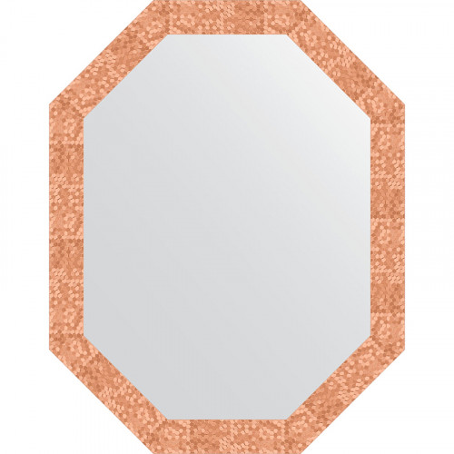 Зеркало Evoform Octagon 72x92 BY 7096 в багетной раме - Соты медь 70 мм стекло