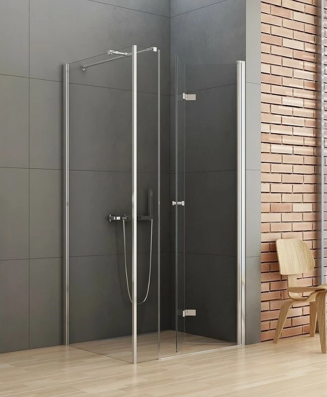 Душевой уголок New Trendy New Soleo Chrome 100x100 R K-0381 профиль Хром стекло прозрачное