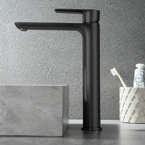 Смеситель для раковины Black&White Universe UK8302B 8302BUK Черный матовый латунь