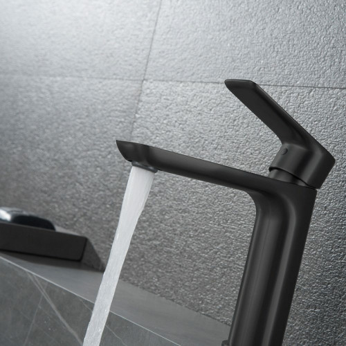 Смеситель для раковины Black&White Universe UK8302B 8302BUK Черный матовый латунь