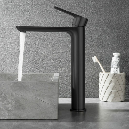 Смеситель для раковины Black&White Universe UK8302B 8302BUK Черный матовый латунь